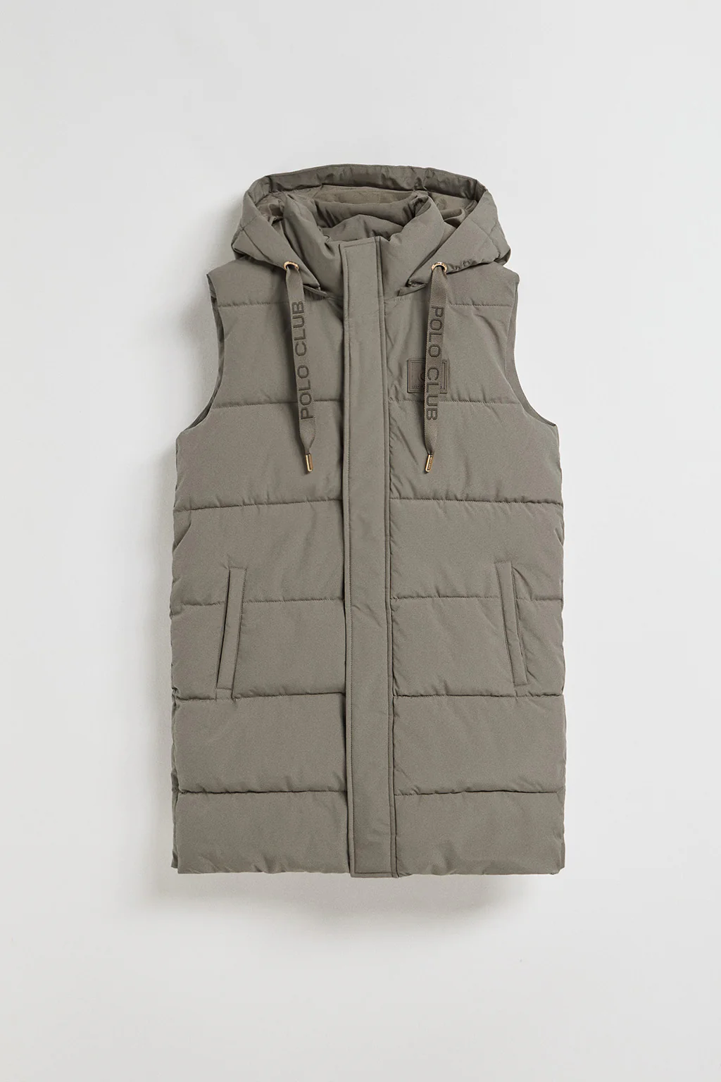 Taupe vest Tokio with detachable hood and Polo Club details - Image 11